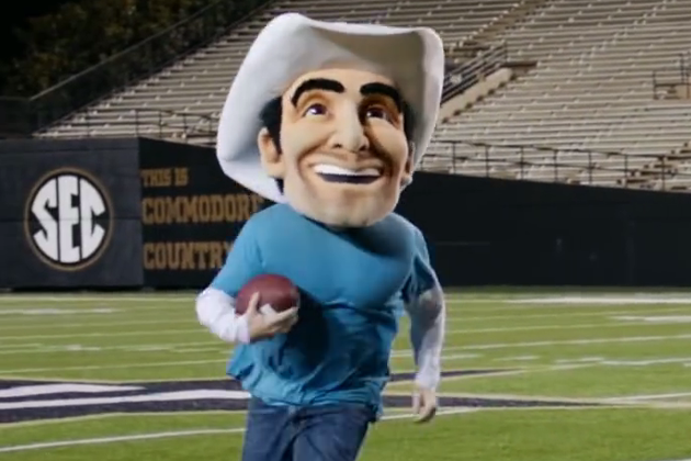 Brad Paisley Mascot gets into Action in “Country Nation” Music Video ...