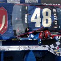 Jimmie Johnson Writes A Marvel End to Auto Club NASCAR Win [VIDEO,PHOTOS]