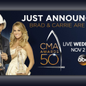 Brad Paisley and Carrie Underwood Return to Host 50th Annual CMA Awards Show