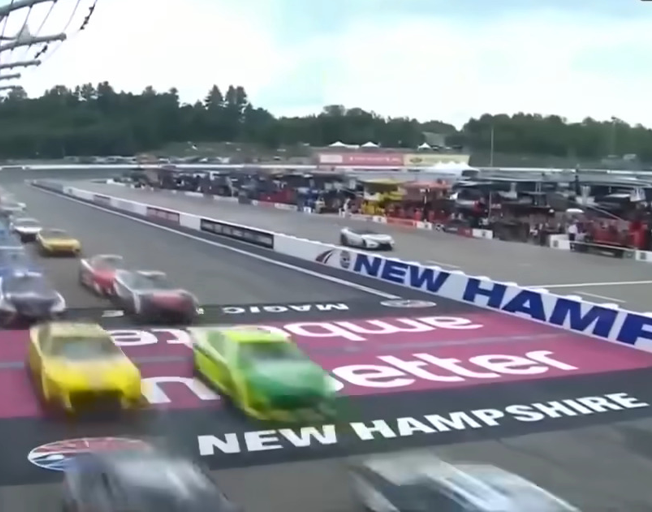 NASCAR Cup Series cars starting the Ambetter 301 at New Hampshire Motor Speedway 07-17-22