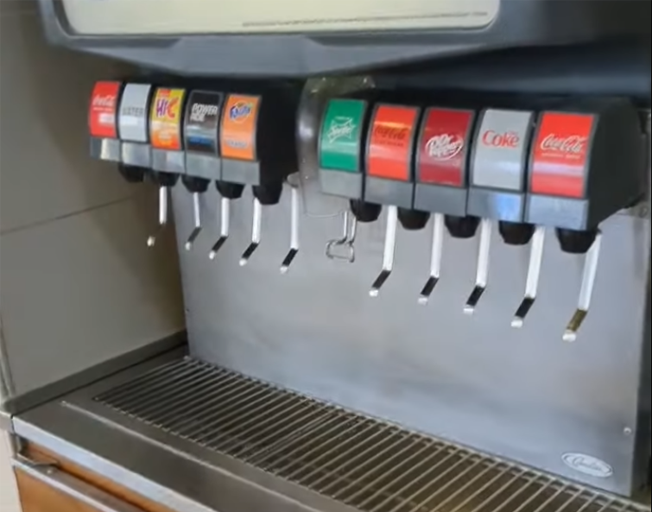 Self-Serve Drink Station at McDonald's