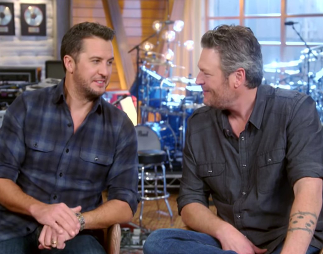 Luke Bryan and Blake Shelton