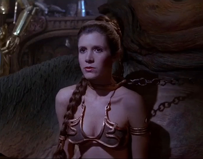Carrie Fisher as Princess Leia in 'Star Wars: Return of the Jedi'