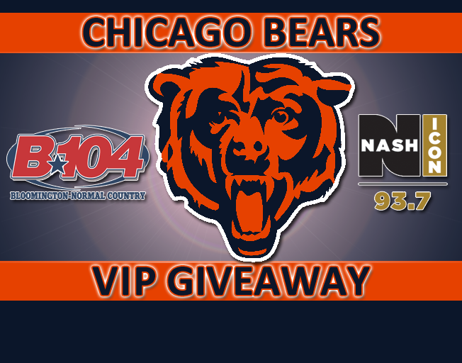 B104 has teamed up with our sister station 93.7 NASH Icon, Central Illinois’ home for the Chicago Bears, to giveaway the Ultimate Bears Prize Pack!