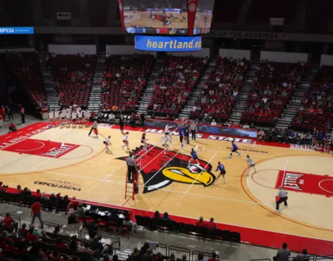 ISU Volleyball game at CEFCU Arena