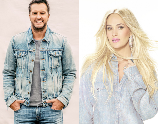 Luke Bryan and Carrie Underwood