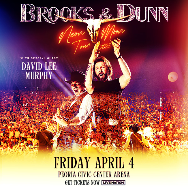 Brooks & Dunn "Neon Moon Tour" with David Lee Murphy at the Peoria Civic Center April 4, 2025