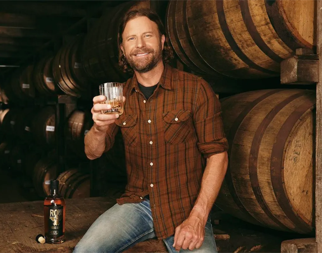 Dierks Bentley with his Row 94 Whiskey