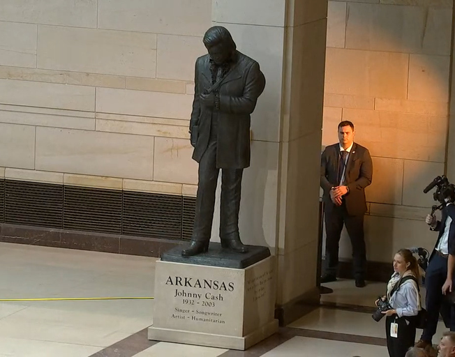 Johnny Cash statue at the U.S. Capitol