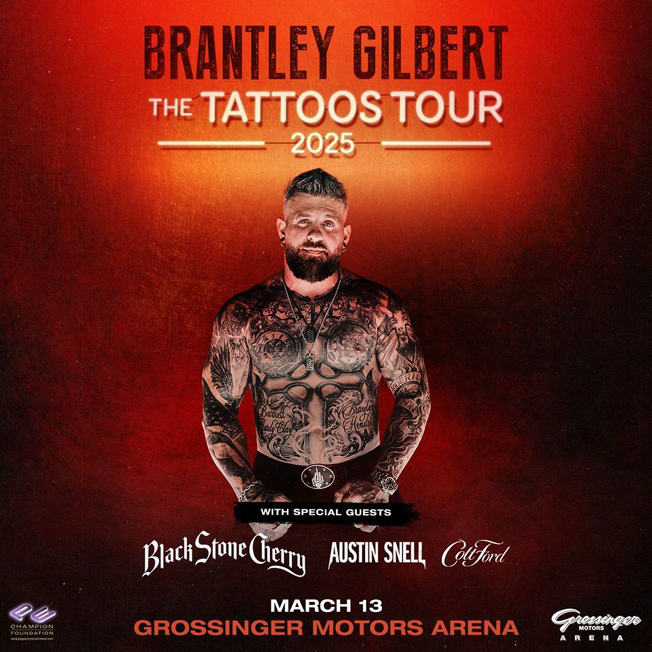 Brantley Gilbert at Grossinger Motors Arena March 13, 2025