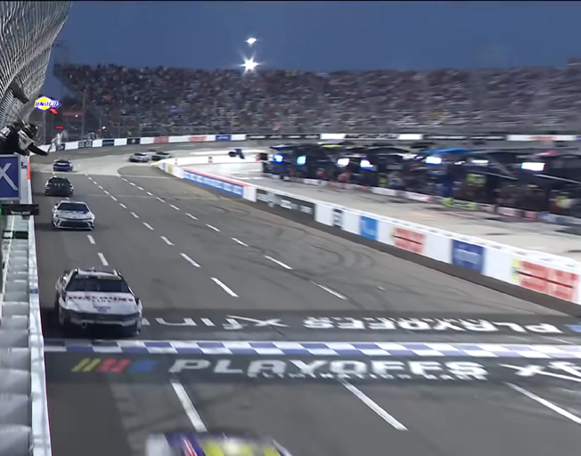 Ryan Blaney winning the Xfinity 500 at Martinsville 11-3-24