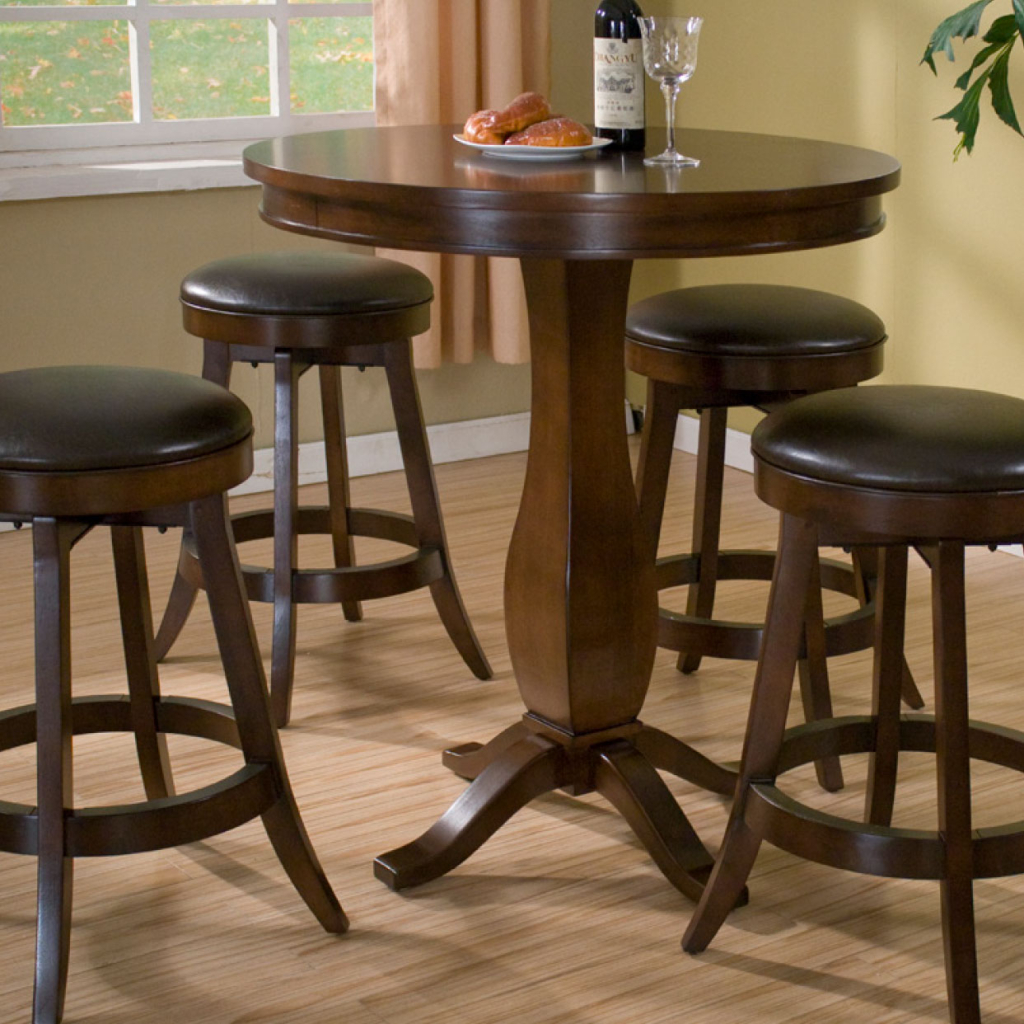 Legacy Modern Sterling Pub Table Five Piece Set